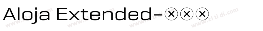 Aloja Extended字体转换